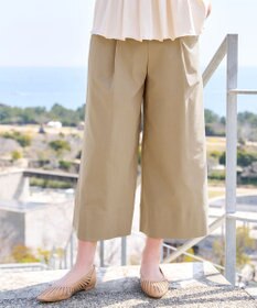 Tiaclasse ストレッチタックワイドパンツ