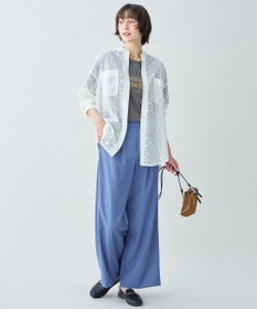 ANY L レースオーバーシャツ