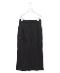 ICB L 【洗える】ウォームサテン カーゴスカート