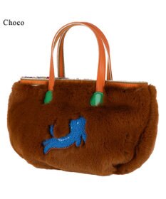 tsumori chisato CARRY キラネコファー ハンドバッグ 手提げ