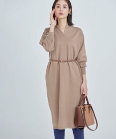 組曲 L 【WEB限定】Vネックニットワンピース