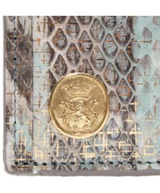 A.D.M.J. 【スネークレザー】アールデコモチーフロングウォレット