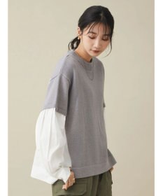 CRAFT STANDARD BOUTIQUE シャツドッキングニットプルオーバー