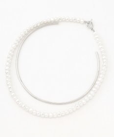 UNFILO 2SET パールネックレス×チョーカー シルバー