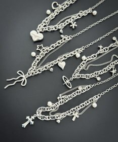 WEGO Lマルチチャームダブルネックレス