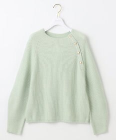 ANY SIS 【洗える】ボトルネックボタンポイントAir ニット