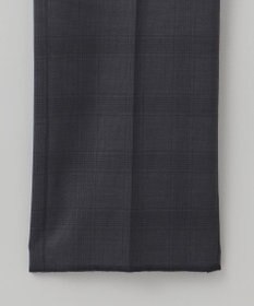 GOTAIRIKU 横に伸びる【TasmaniaWool/タマニアウール】ストレッチ スーツ_グレー格子柄