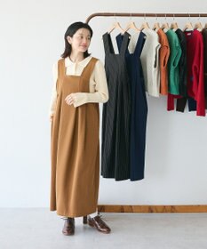 CRAFT STANDARD BOUTIQUE キナリノコラボ/タックジャンパースカート/24AW