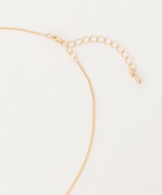 ANY メタルモチーフ ダブルリングネックレス