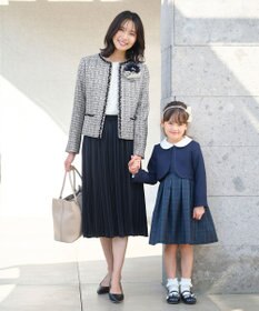 ANY ファンシーラメツイード ノーカラージャケット