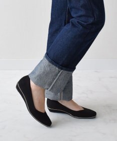 Bridget Birkin 【Bridget Birkin】スクエアカジュアルウエッジパンプス