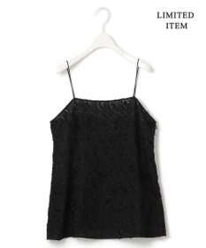 ICB 【WEB限定】 ハンドトゥースジャガード キャミブラウス