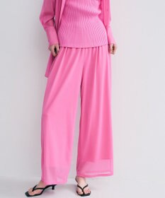 uncrave トリコットシフォン ギャザーパンツ