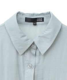 Green Parks ・ＳＵＧＡＲ　ＳＰＯＯＮ　サテンオーバーシャツチュニック