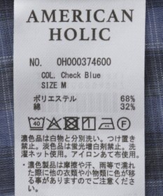 AMERICAN HOLIC シアーチェック柄オーバーシャツ