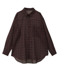 AMERICAN HOLIC シアーチェック柄オーバーシャツ