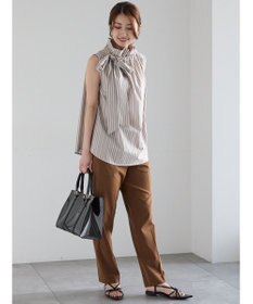 Te chichi メタル釦楊柳テーパードパンツ