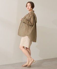 AMERICAN HOLIC シアーチェック柄オーバーシャツ