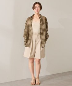 AMERICAN HOLIC シアーチェック柄オーバーシャツ