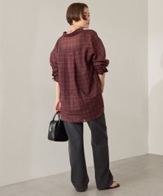 AMERICAN HOLIC シアーチェック柄オーバーシャツ