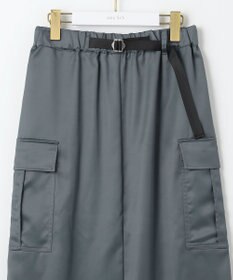ANY SIS 【WEB・一部店舗限定】サテンカーゴ スカート