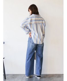 AMERICAN HOLIC イージーケア切替タックワイドシャツ