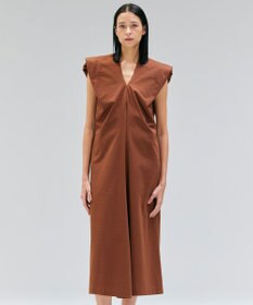 BEIGE， 【洗える】SCALA / コットンリネンボリュームスリーブワンピース