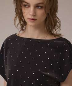 GRACE CONTINENTAL ベロアルーズカットトップ