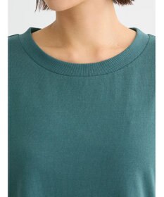 Green Parks カットソー異素材ドッキングワンピース