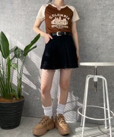 WEGO ベルトツキプリーツスカパン