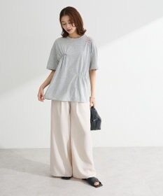 Green Parks ・ＥＬＥＮＣＡＲＥ　ＤＵＥ　リネンライクワイドパンツ