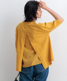 23区 【ご好評につきカラー追加/洗える】ヴィスコースストレッチ バックデザイン ニット