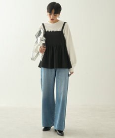 AMERICAN HOLIC ジャガードティアードキャミ