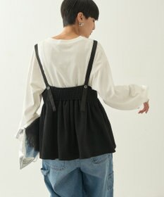 AMERICAN HOLIC ジャガードティアードキャミ