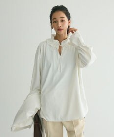 CRAFT STANDARD BOUTIQUE デシンフリル刺繍スリーブブラウス