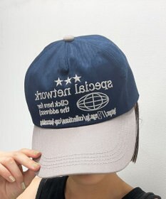 WEGO ロゴ刺繍バイカラーキャップ