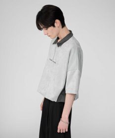 WEGO 【ユニセックス着用ITEM/MLサイズ展開】フェイクスウェードドルマンハーフZIPT（SS）