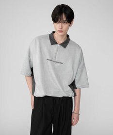 WEGO 【ユニセックス着用ITEM/MLサイズ展開】フェイクスウェードドルマンハーフZIPT（SS）