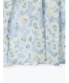 Te chichi フラワーパターンシアーフリルブラウス