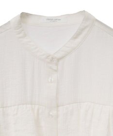 Green Parks シアーフリルショート丈ブラウス