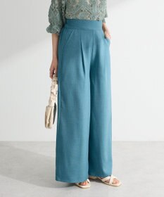 Green Parks ・ＥＬＥＮＣＡＲＥ　ＤＵＥ　リネンライクワイドパンツ