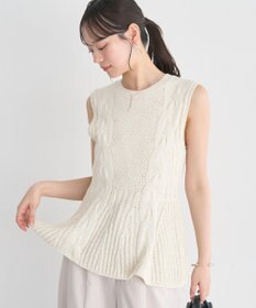 earth music&ecology フレアニットベスト