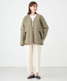 SHARE PARK LADIES 【UNISEX】キルティング蓄熱中綿 Ｖカーディガン（Mサイズ）