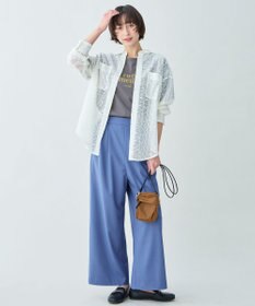 ANY L レースオーバーシャツ