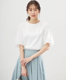 組曲 L 【WEB限定】チュールポンチドッキング Tシャツ