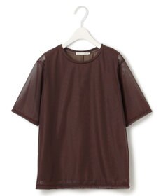 ICB L 【接触冷感・洗える】 チュールコンビ カットソー