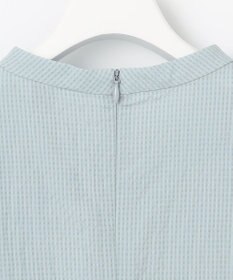 J.PRESS LADIES 【洗える】アセテートレーヨンコットンチェック ペプラム ブラウス