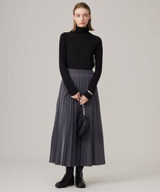 ICB L 【洗える】リヨセルカシミヤスムース ハイネックカットソー