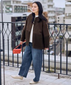 ANY L スエードボアコンビブルゾン