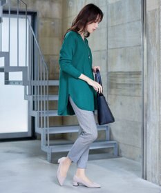 Tiaclasse 【安田美沙子さん着用・新色追加・洗える】ラウンドヘムニットチュニック